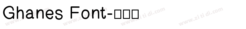 Ghanes Font字体转换